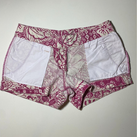 Union Bay Jeans Floral Shorts Size 1 Pink Cream - Picture 4 of 10